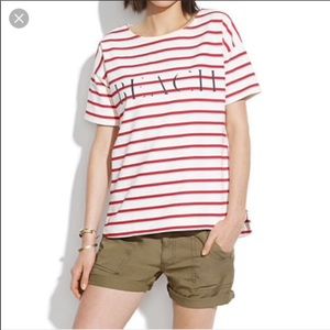 CLOSING- SEND OFFERS Madewell red white beach